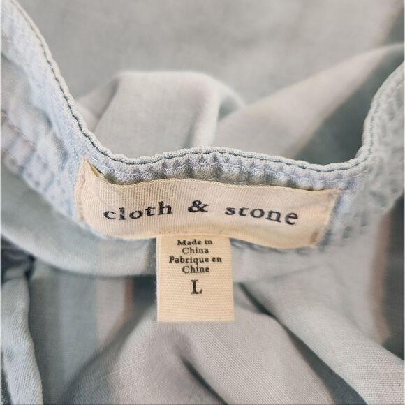 Anthropologie Cloth & Stone Washed Aria Henley Size Large - Picture 6 of 7